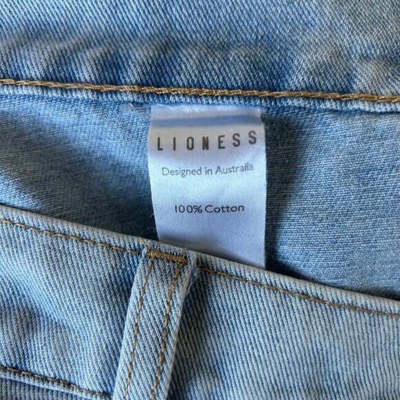 Lioness Miami Vice Cargo Jeans Denim Blue Women's Size Medium - Picture 10 of 13